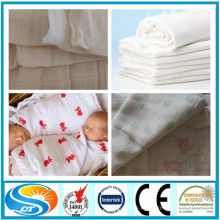 China100% algodão musselina swaddle manta para o bebê